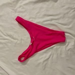 NWOT swim bottoms high rise HOT PINK